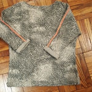 Scotch &  Sodagray top by with braided trim - sz 1